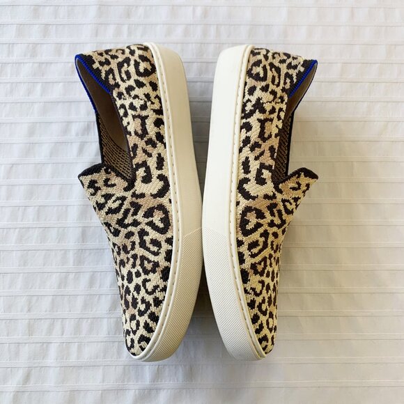 Rothy’s The Original Slip On Sneaker • Leopard Print • Women’s 9 - Picture 5 of 9